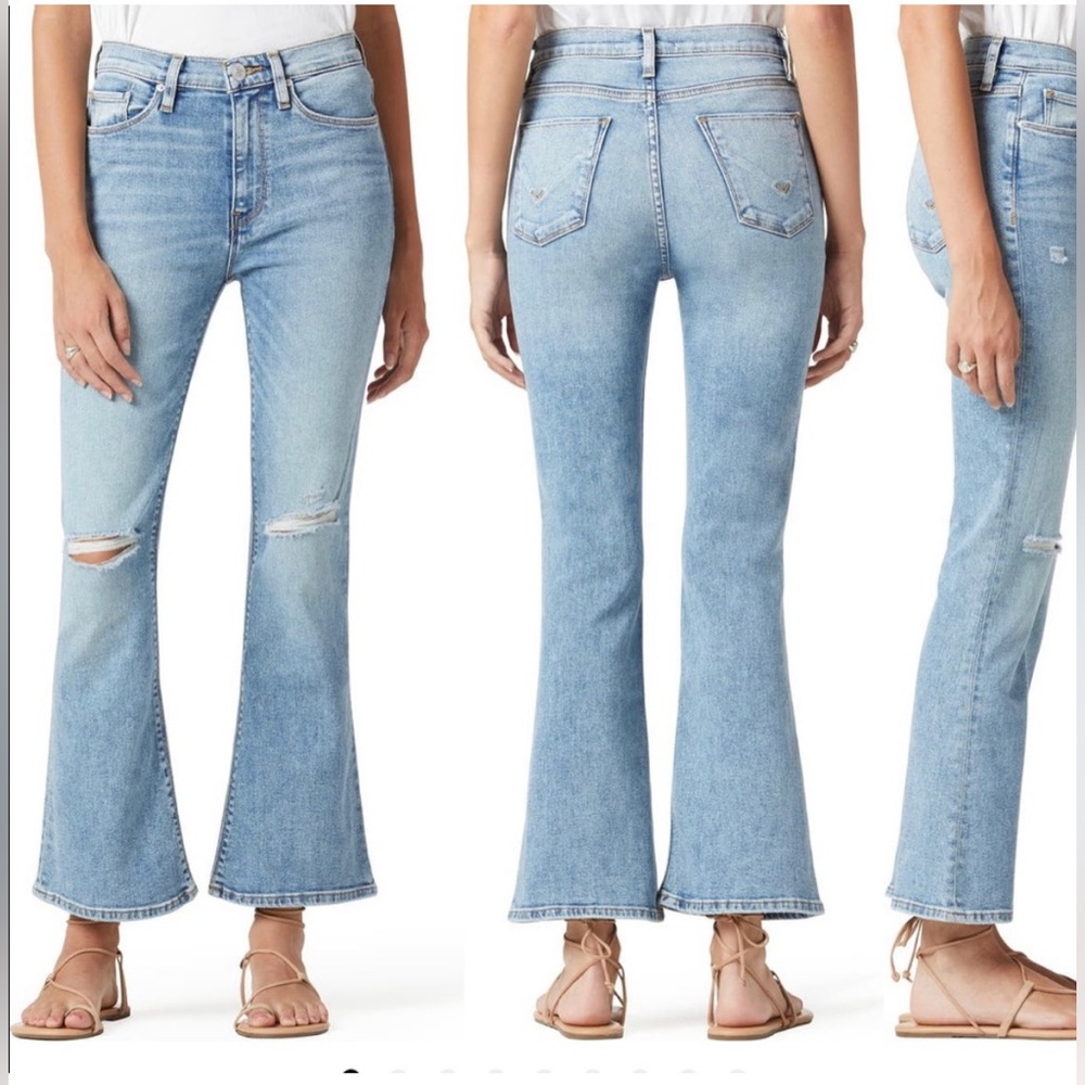 Hudson High Waist Crop Bootcut Jeans